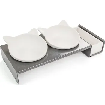 Miska pro psa Canadian Cat Company Cat Diner bílá 250 ml