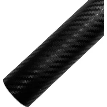 Stínítko do auta 3D černá karbonová autofólie 50cmx150cm Samolepicí PVC fólie pro tuning a ochranu laku