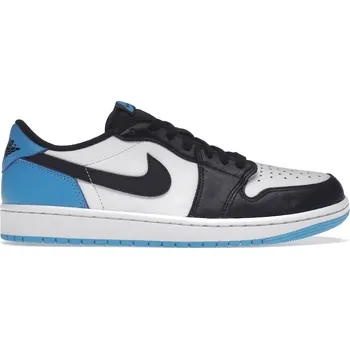 Pánská obuv Jordan 1 Retro Low OG Black Dark Powder Blue Velikost: 48.5 CZ0790-104