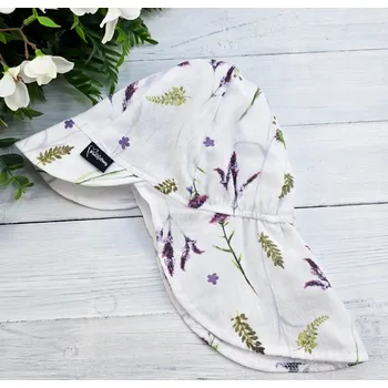 Čepice Kulišárny Mušelínová kšiltovka BLOOM Varianta: S ochranou krku, Obvod hlavy: 50-51