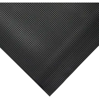 Rohožka Černá gumová protiskluzová protiúnavová průmyslová rohož (role) - 18,3 m x 90 cm x 1,5 cm, 80000642
