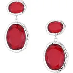 Manoki Ocelové náušnice Meriel - červený krystal, chirurgická ocel KA244SR Červená
