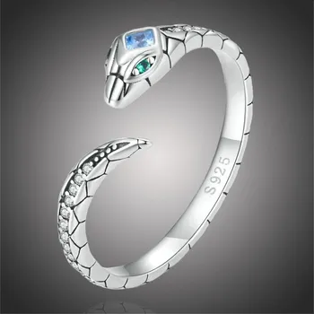 Prsten GRACE Silver Jewellery Stříbrný prsten Snake, stříbro 925/1000, had P-BSR355-54/18 Stříbrná 54 (17 mm)