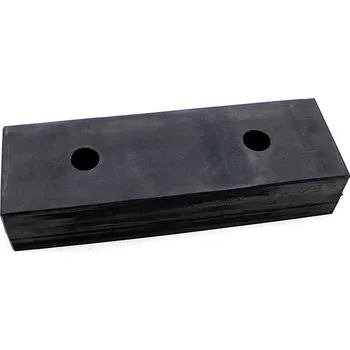 Černý gumový doraz na rampu FLOMA - 50 x 16,5 cm a tloušťka 10 cm, 87651207
