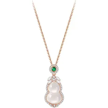 Náhrdelník JAY Stříbrný náhrdelník Ying - symbol malé tykve, stříbro 925/1000 JAY-9131 Zlatá 44 cm + 5 cm (prodloužení)