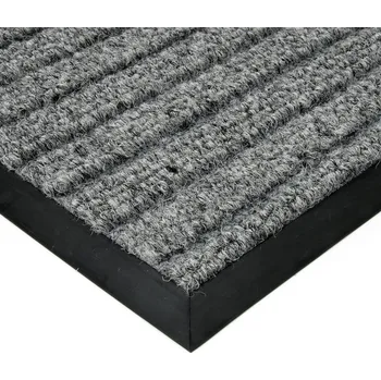 Šedá textilní zátěžová čistící rohož Shakira - 200 x 100 x 1,6 cm, 77221309