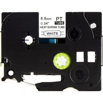 Pásek do tiskárny Kompatibilní páska s Brother HSe-221, 8,8mm x 1,5m, černý tisk / bílý podklad