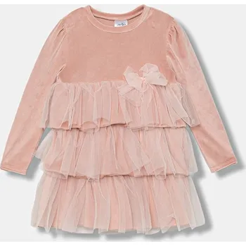 Dívčí šaty Dívčí šaty Jamiks ADEL ADEL.Sukienka.JZI224.G růžová 39X, vel. 92