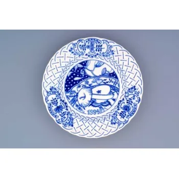 Talíř Cibulák Talíř Výroční 1994 reliéfní závěsný 18cm Originál Český porcelán Dubí
