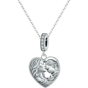 Náhrdelník GRACE Silver Jewellery Stříbrný náhrdelník Matka a Dcera - stříbro 925/1000 NH-SCC2765/91 Stříbrná 45 cm