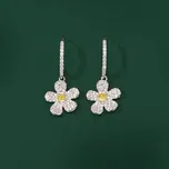 JAY Náušnice se zirkony Phoebe - květina JAY-0042-D0804 Stříbrná