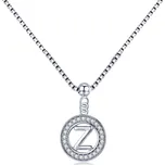 GRACE Silver Jewellery Stříbrný náhrdelník písmeno Z - stříbro 925/1000 NH-28-BSP001/Z Stříbrná 45 cm Z