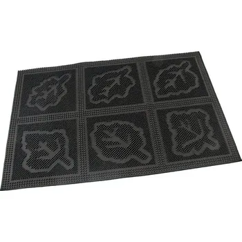 Rohožka Gumová vstupní kartáčová rohož Leaves - Squares - 60 x 40 x 0,7 cm, 70080106