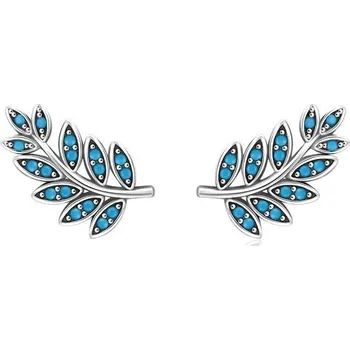 Náušnice GRACE Silver Jewellery Stříbrné náušnice Patrizia, stříbro 925/1000, tyrkysový magnezit E-RHE1083/179 Tyrkysová