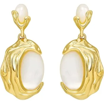 Náušnice JAY Náušnice s opálem Sandrine JAY-0140-DE367 Zlatá