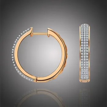 Náušnice Éternelle Náušnice se zirkony Natasha E- KZCE133-E Zlatá