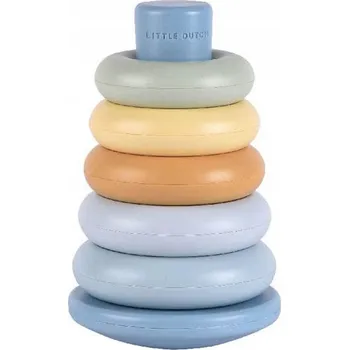 Hračka pro nejmenší Little Dutch Pyramida světle modrá