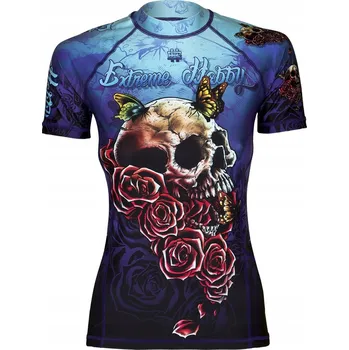 Dámské tričko Dámské rashguard tričko na fitness a do posilovny SKULL II M EXTREME HOBBY