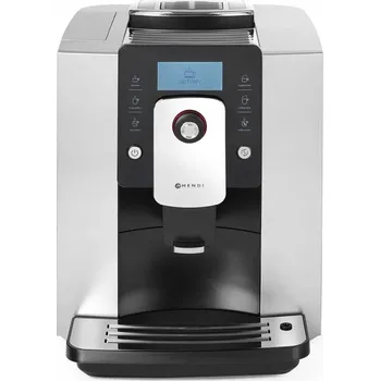 Kávovar HENDI Automatický kávovar s nádobou na mléko, 1,4 kW, stříbrný