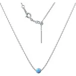 NBP97-OP26 Ocelový opálový náhrdelník - kulička 5 mm