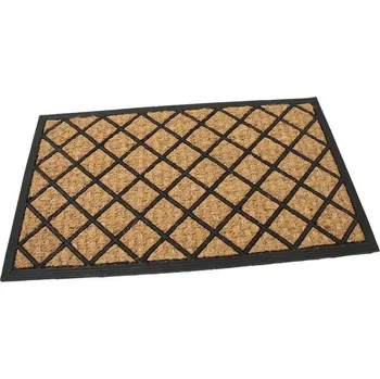 Rohožka Kokosová čisticí venkovní vstupní rohož FLOMA Rectangle - Rhombus - délka 45 cm, šířka 75 , 89897019