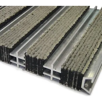 Rohožka Textilní hliníková čistící vnitřní vstupní rohož Hardmat, FLOMAT - 60 x 120 x 1,8 cm, 80001430