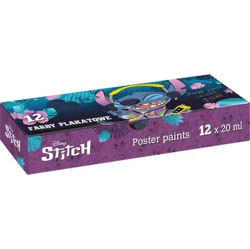 Vodová barva Temperové barvy v kelímku Stitch, 12 barev