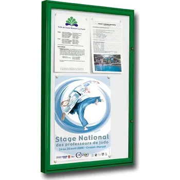 Venkovní vitrína Klasik - 12 x A4 - stříbrná