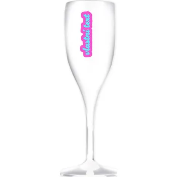 Sklenice Personalizovaná prosecco sklenice - Obtažený text