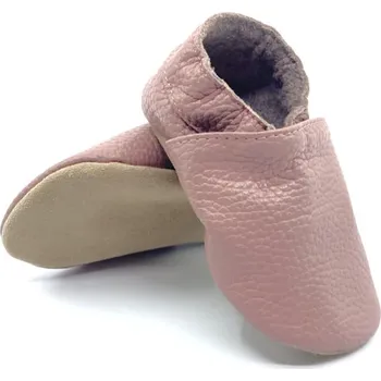 Capáčky Kožené capáčky Funky Monkey Barefoot SOFT BRA-012 Starorůžová 21, Vnitřní délka boty: 13,6 cm, Vnitřní šířka boty: 6,4 cm