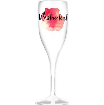 Sklenice Personalizovaná prosecco sklenice - Akvarelový otisk