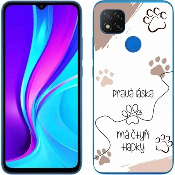 Pouzdro na mobilní telefon Gelový kryt mmCase na Xiaomi Redmi 9C - psí motiv 1 bílé pozadí