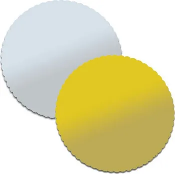 Podložka pod dort zlatá - kulatá - pr. 22 cm