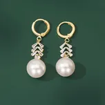 JAY Náušnice s perlou a zirkony Alicia JAY-0006-D01-307 Bílá