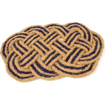 Rohožka Kokosová vstupní rohož Jumbo Oval Blue - 75 x 45 x 3,5 cm, 70770102