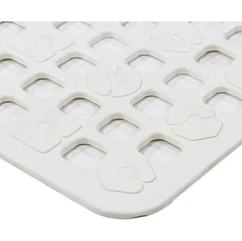 Protiskluzová podložka Bílá protiskluzová podložka do vany FLOMA - 74 x 35,5 cm, 89675347
