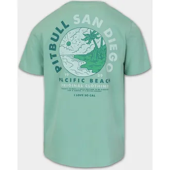 Pánské tričko PitBull West Coast Triko PLANET SURF - mintové - PWC_PTPLANETSRF_MNT Velikosti: L