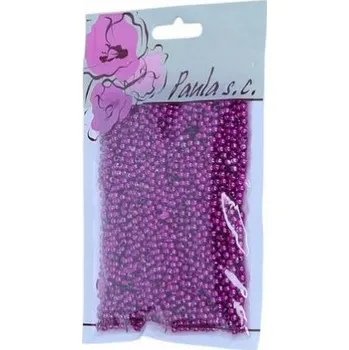 Dětské navlékací korálky Korálky 3mm amarantové plastové 50g