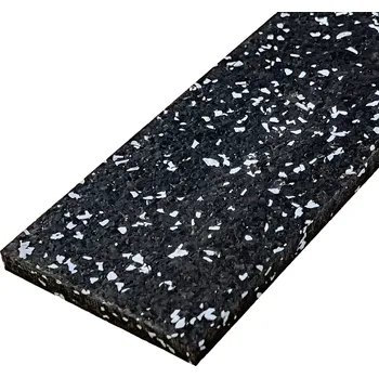 soklová lišta Černo-šedá gumová soklová podlahová lišta FLOMA FitFlo IceFlo - 200 x 7 x 0,8 cm, 88809121