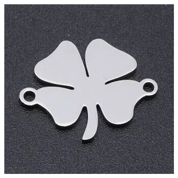 Přívěsek OK1378-ST Ocelový přívěšek - čtyřlístek - čtyřlístky
