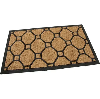 Rohožka Kokosová čisticí venkovní vstupní rohož FLOMA Squares - Rectangle - délka 45 cm, šířka 75 , 89897012