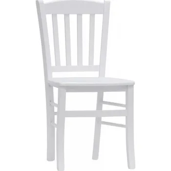 Jídelní židle Židle Veneta bílá masiv/látka