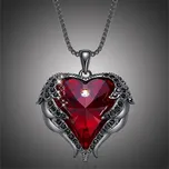Éternelle Náhrdelník Swarovski Elements Dark Angel Ruby - andělská křídla NH2128-SN8080A(11) Červená 40 cm + 5 cm (prodloužení)