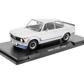 autíčko Model Car Group BMW 2002 Turbo šedá 1:18 - MCG BMW 2002 - kovový model auta