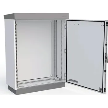 Racková skříň OMR-DN-100805-R Venkovní rozvaděč outTEG, v. 1000mm 21U, š. 800mm, h. 500mm, podstavec v. 100mm, IP66