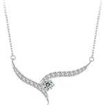 GRACE Silver Jewellery Stříbrný náhrdelník Nerida - zirkony, stříbro 925/1000 NH-BSN400/111 Stříbrná 40 cm + 5 cm (prodloužení)