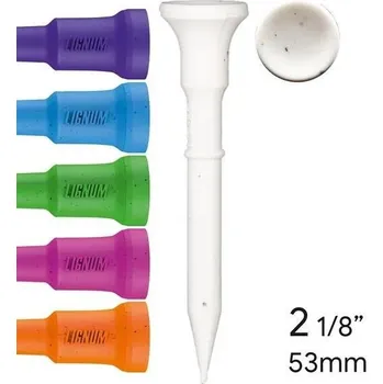 Golfová tyčka Lignum Tee plastová týčka 53mm, 16ks, neon mix