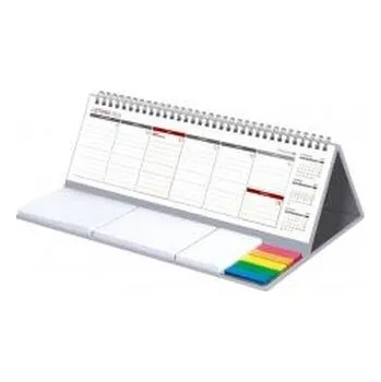 Diář Kalendarz 2026 z notesem Maxi tygodniowy szary