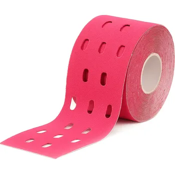 Tejpovací páska Dr.Nek kinezio tejpy děrované růžové