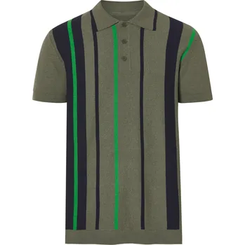 Pánská košile esmara® Pánské pletené polotriko (zelená, S (44/46))